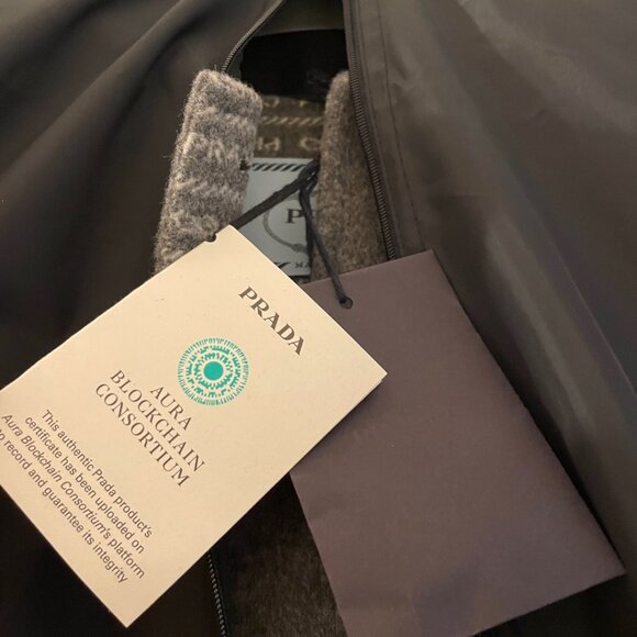 PRADA NEW COAT SINGLE BREASTED DOUBLE WOOL COAT NEW 40 - Picture 6 of 14